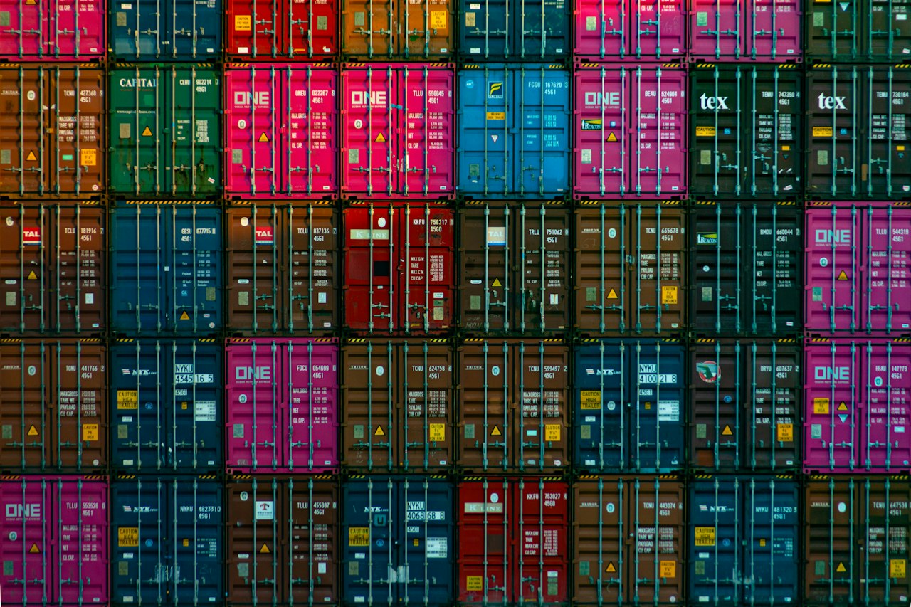 Freight and logistics representing a connected network
